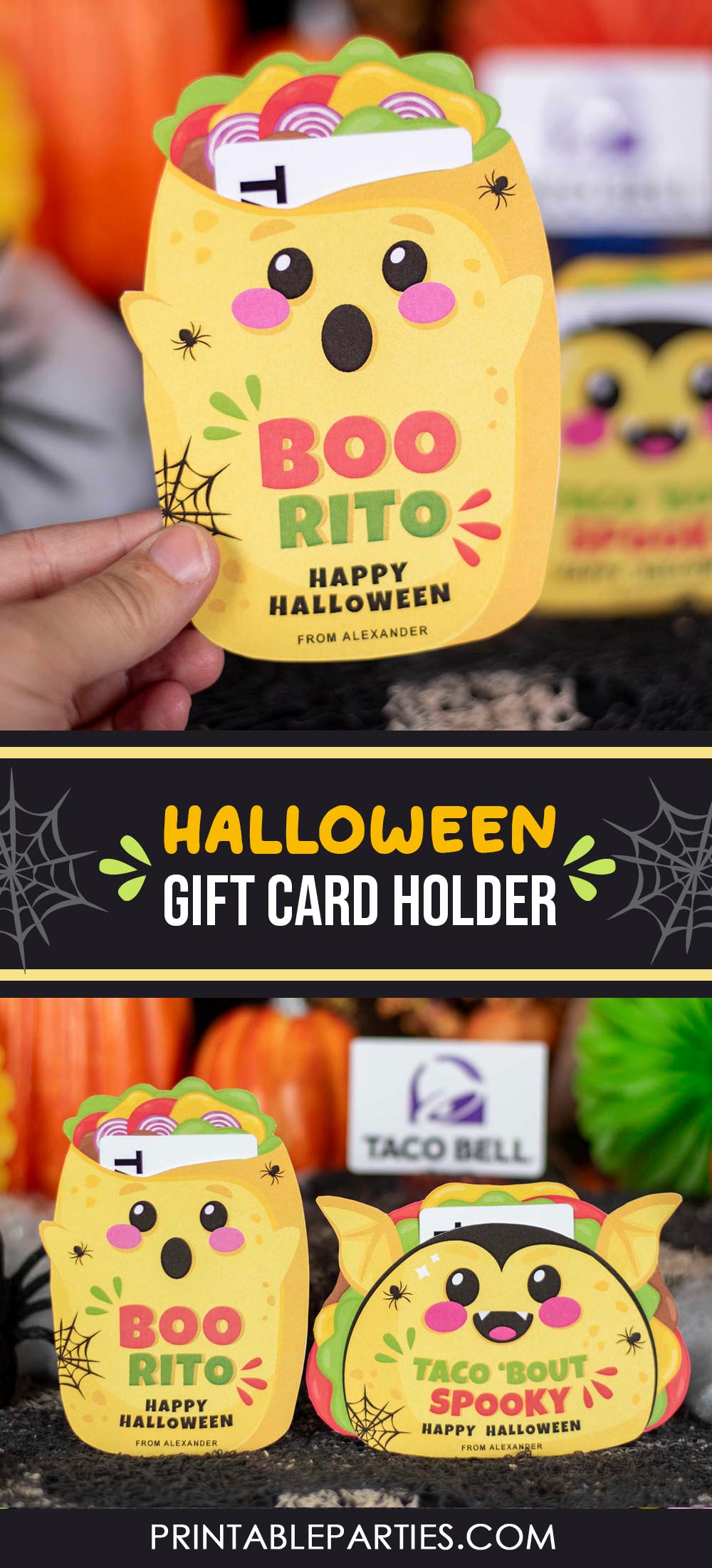 halloween gift card holder teacher gift